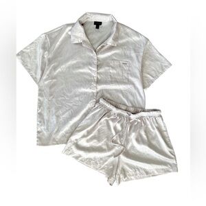 Tahari Women's Satin Pajama Set in pale pink